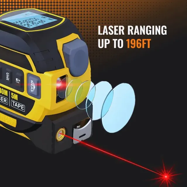 THE ALMIGHTY RULER — The Almighty Ruler 3-in-1 laser tape measure, view 4