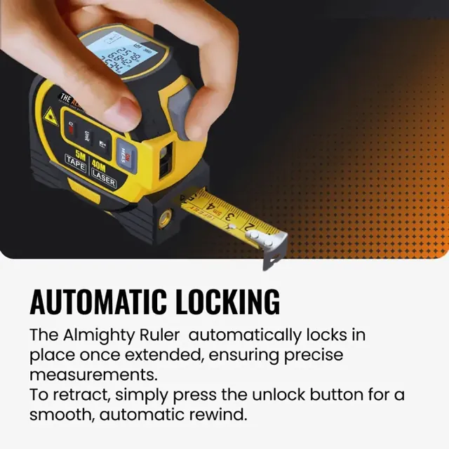 THE ALMIGHTY RULER — The Almighty Ruler 3-in-1 laser tape measure, view 14