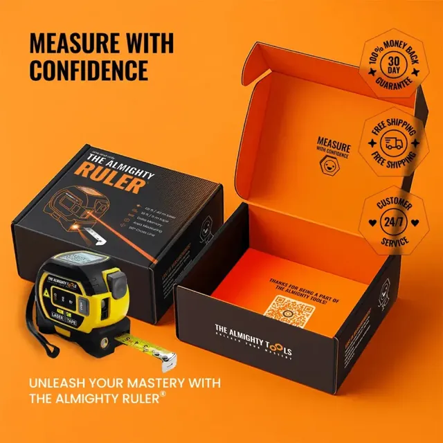 THE ALMIGHTY RULER — The Almighty Ruler 3-in-1 laser tape measure, view 16